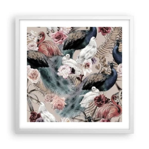 Poster in een witte lijst - In de paleistuin - 50x50 cm
