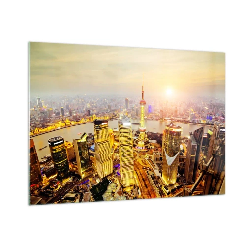 Schilderen op glas - Aziatische droom - 100x70 cm