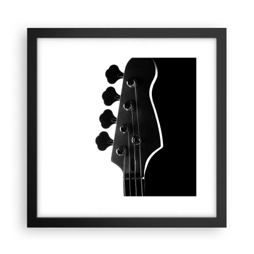 Poster in een zwarte lijst - Rock stilte - 30x30 cm