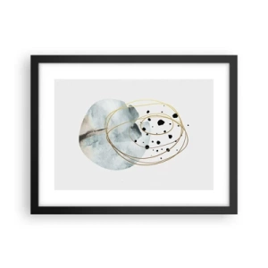 Poster in een zwarte lijst - Omarmd door de ruimte - 40x30 cm