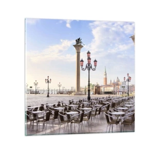 Schilderen op glas - We nodigen je uit, alles staat klaar - 40x40 cm