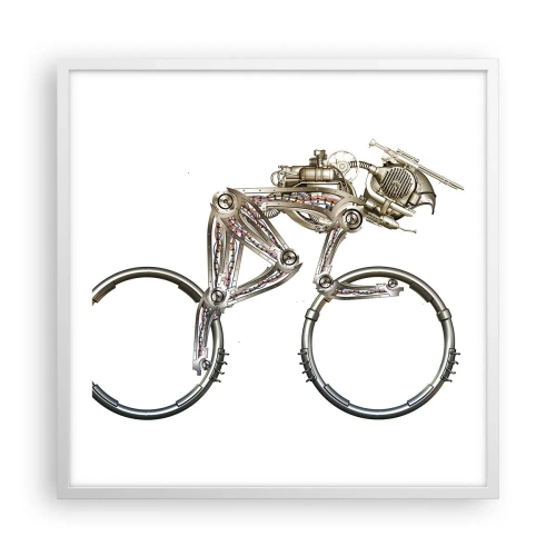 Poster in een witte lijst - Een prachtige machine - 60x60 cm