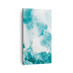 Schilderen op canvas - Moerast van blauw - 45x80 cm