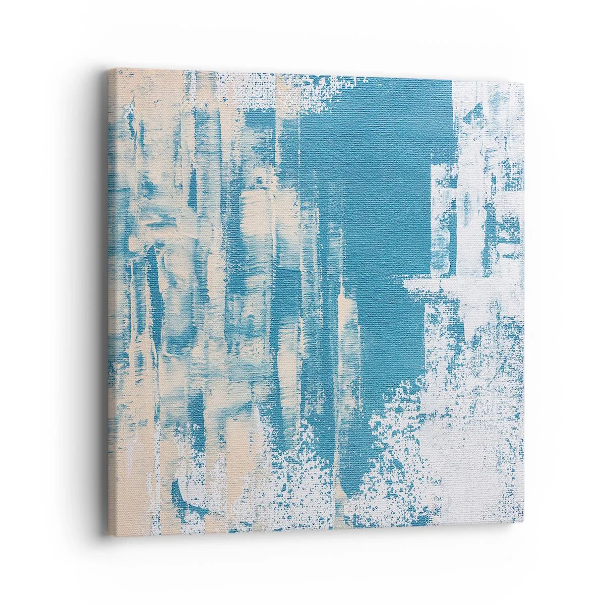 Schilderen op canvas - Door een ijspegel - 40x40 cm