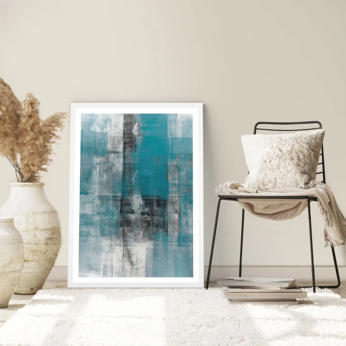 Poster in een witte lijst - Water en lucht - 61x91 cm