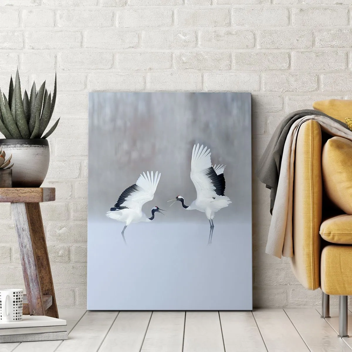 Schilderen op canvas - Dans in de mist - 65x120 cm