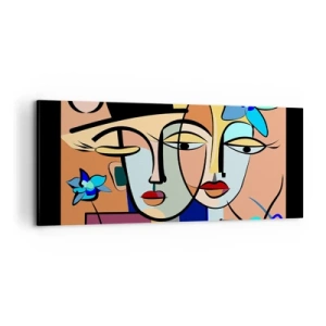 Schilderen op canvas - Picasso's randez-vous - 100x40 cm