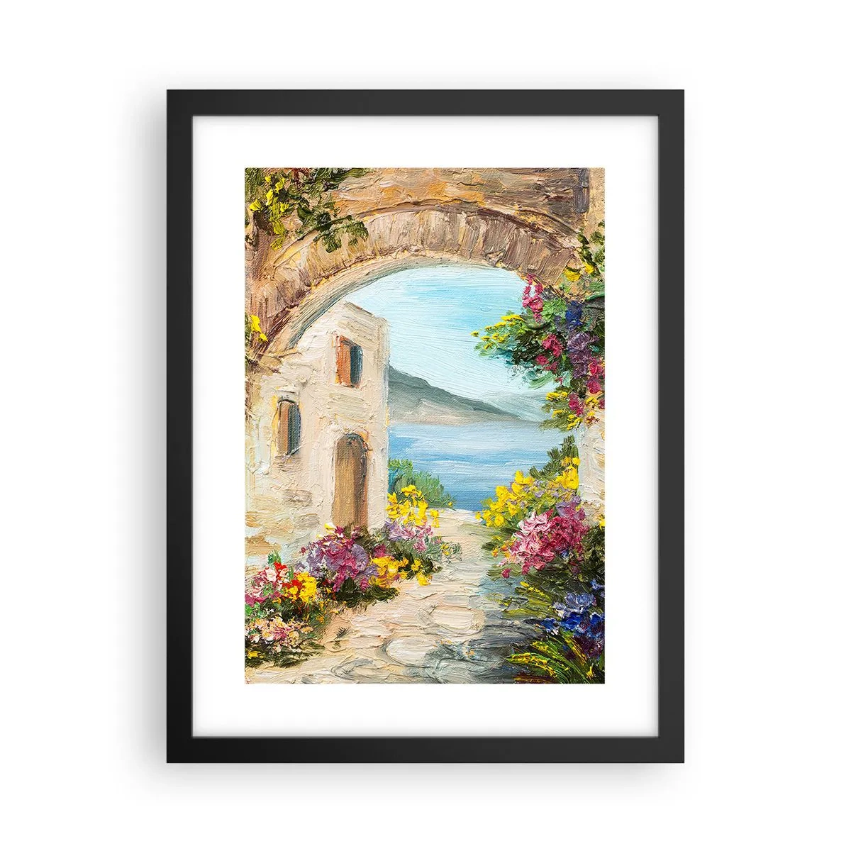 Poster in een zwarte lijst - De charme van een kustprovincie - 30x40 cm