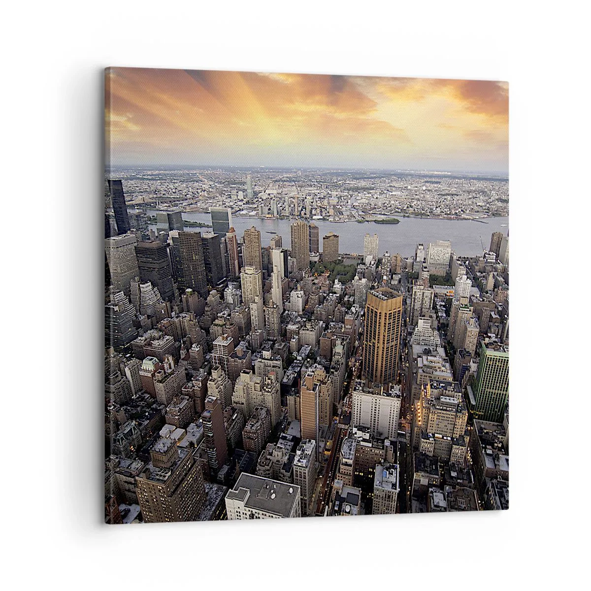 Schilderen op canvas - Het kloppend hart van onze tijd - 60x60 cm