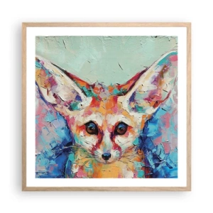 Een poster in een licht eiken lijst - Ben je klaar voor mij? - 60x60 cm