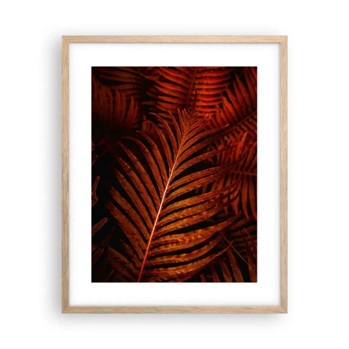 Een poster in een licht eiken lijst - De hitte van het leven - 40x50 cm