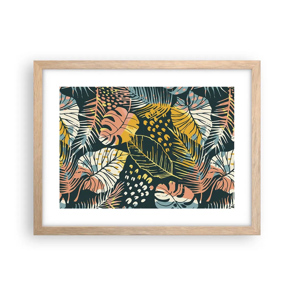 Een poster in een licht eiken lijst - Lommerrijke fantasie - 40x30 cm