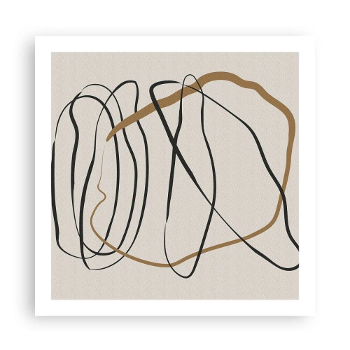 Poster - Compositie – loopdans - 60x60 cm