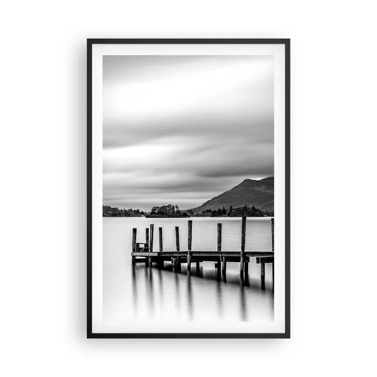 Poster in een zwarte lijst - Zachtheid en kracht - 61x91 cm