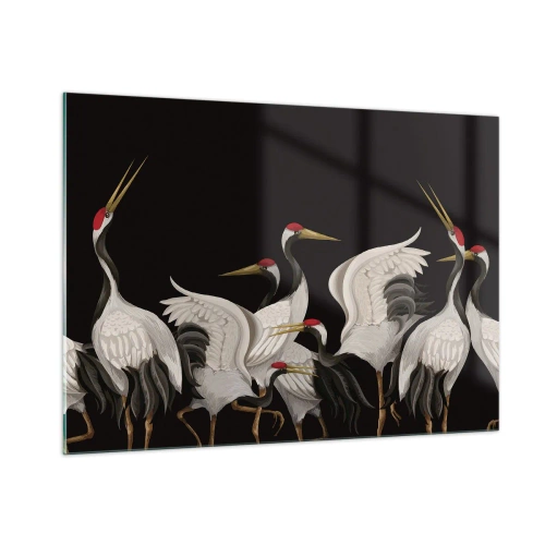 Schilderen op glas - Vogel spullen - 100x70 cm