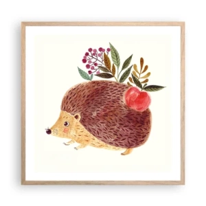 Een poster in een licht eiken lijst - En je vindt mij al leuk - 60x60 cm