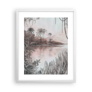 Poster in een witte lijst - Een 19e-eeuws ontdekkingsdagboek - 40x50 cm