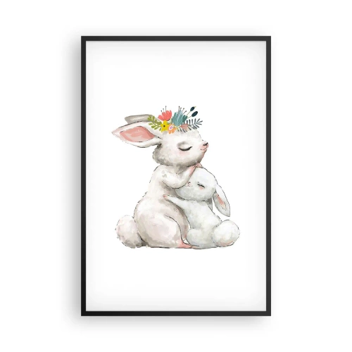 Poster in een zwarte lijst - Het is het beste met mama - 61x91 cm