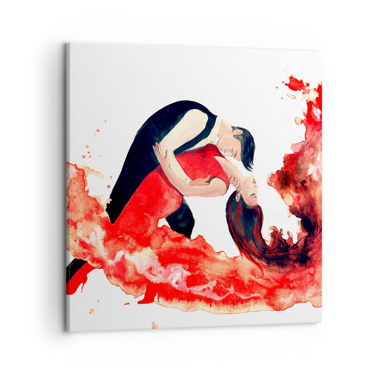 Schilderen op canvas - Tango - een sensuele golf - 50x50 cm