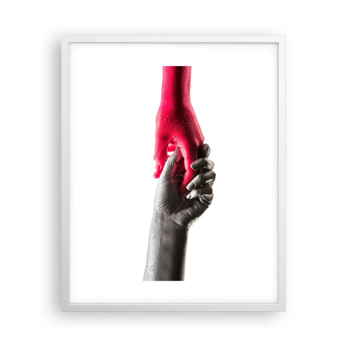 Poster in een witte lijst - Samen, hoewel anders - 40x50 cm