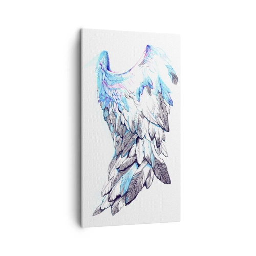 Schilderen op canvas - Ik heb vleugels nodig - 45x80 cm