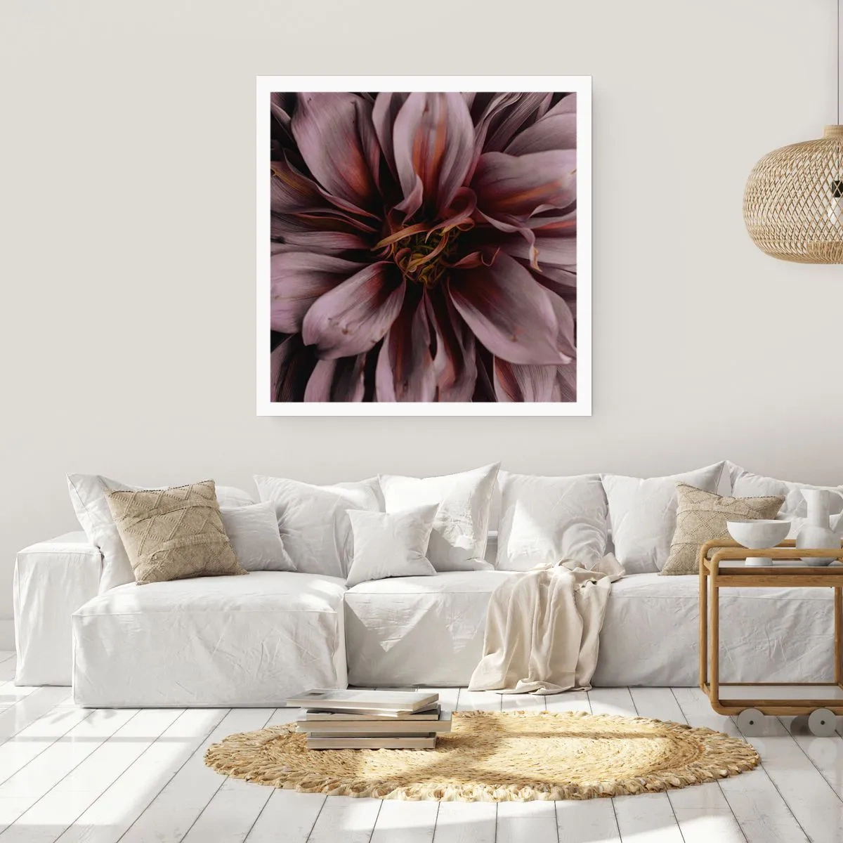 Poster - Een bloemenhart - 30x30 cm