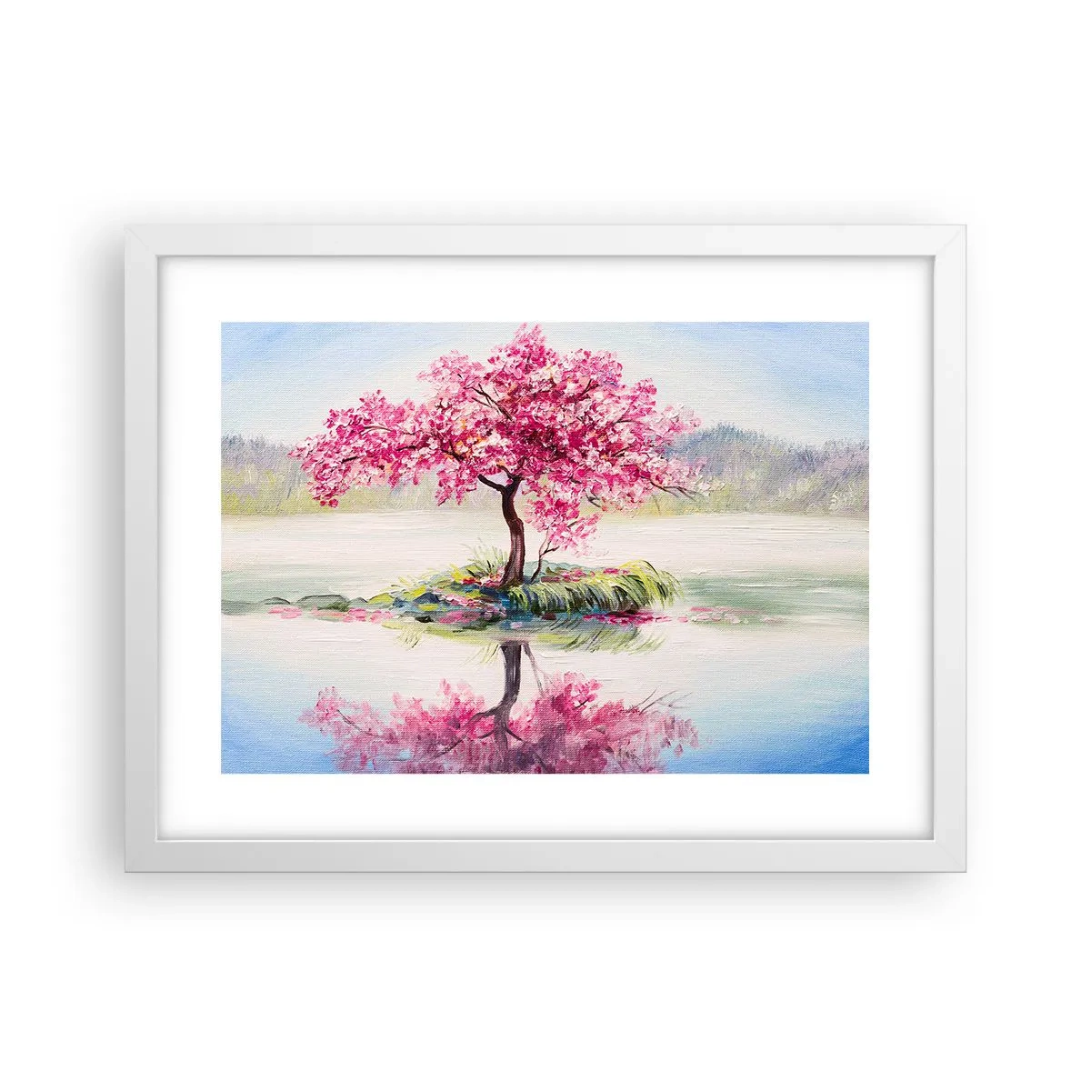 Poster in een witte lijst - Lentefeest - 40x30 cm