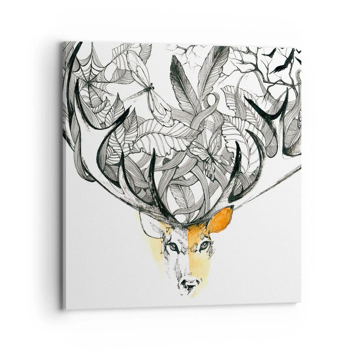 Schilderen op canvas - Hoorns van overvloed - 70x70 cm