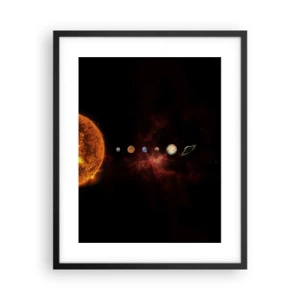 Poster in een zwarte lijst - Onze buurt - 40x50 cm