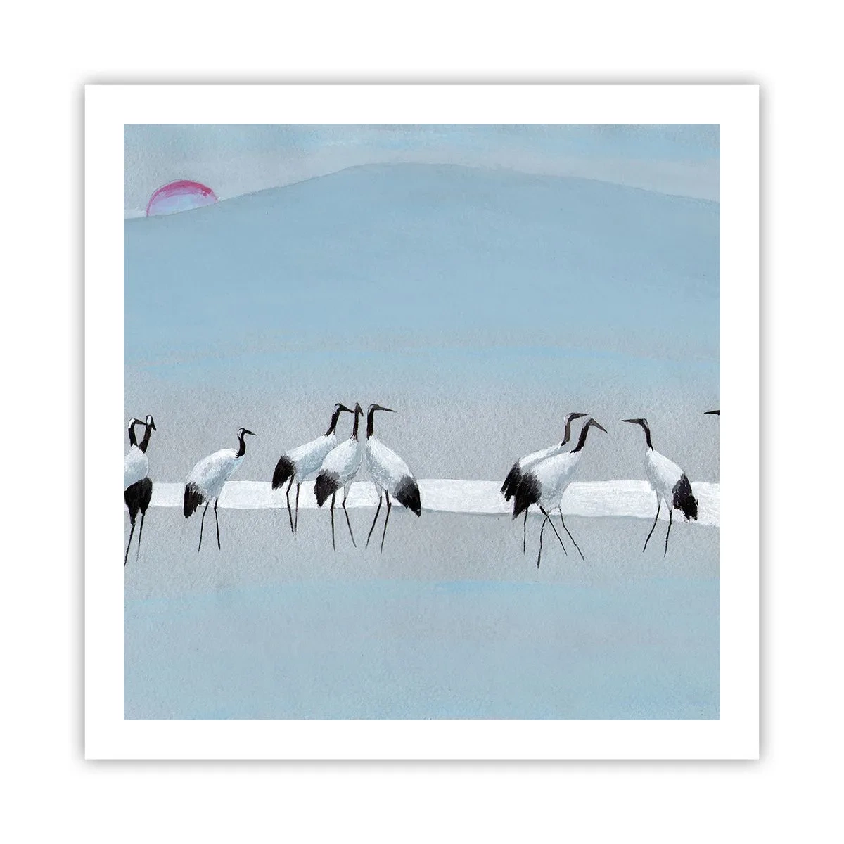 Poster - Na een warme dag - 60x60 cm