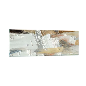 Schilderen op glas - Kleurrijke lagen - 90x30 cm