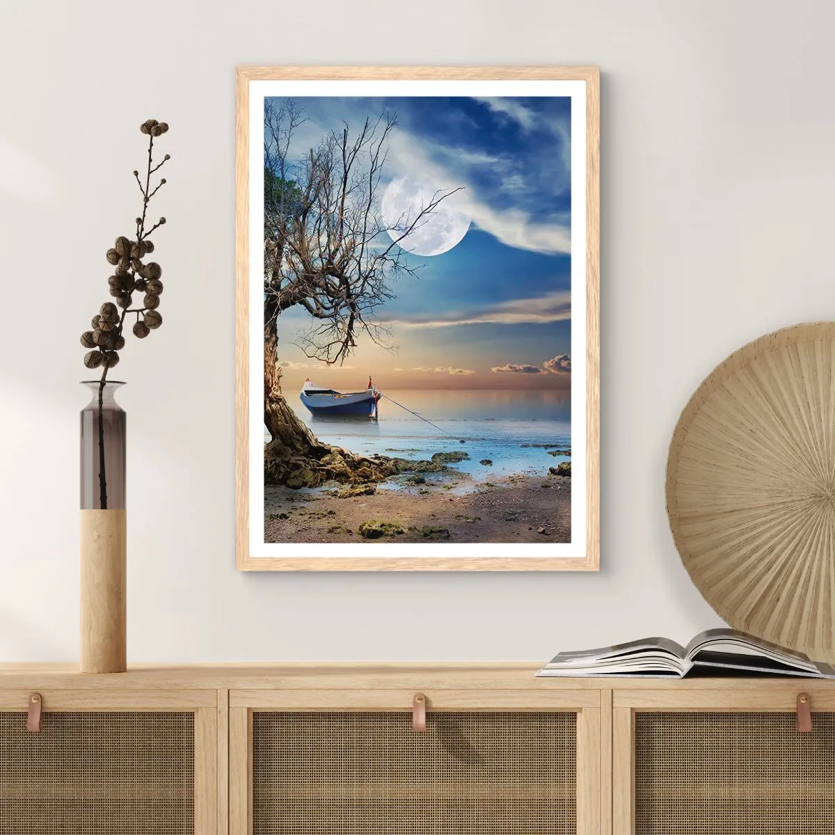 Een poster in een licht eiken lijst - Is dit het einde of het begin? - 30x40 cm