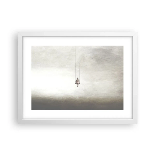 Poster in een witte lijst - Een kind in ons - 40x30 cm