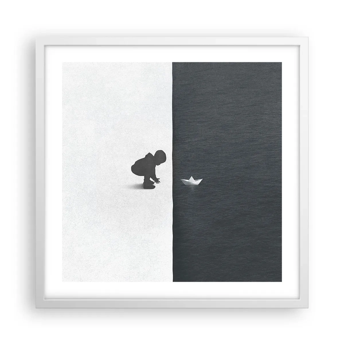 Poster in een witte lijst - Geweldige expeditie - 50x50 cm