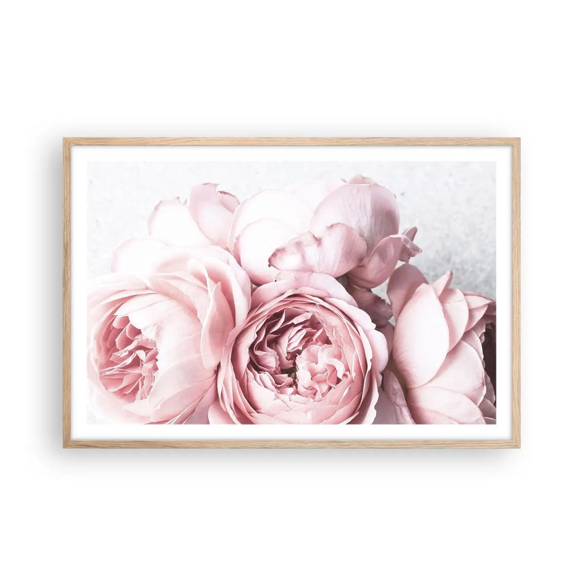 Een poster in een licht eiken lijst - Voor romantici - 91x61 cm