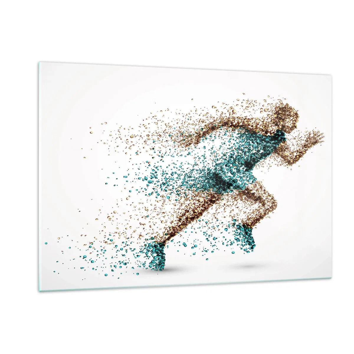 Schilderen op glas - Het leven is een vlucht - 120x80 cm