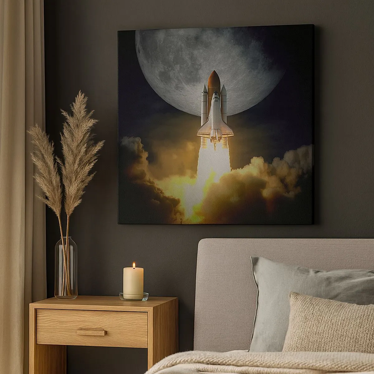 Schilderen op canvas - Het begin van een onaards avontuur - 30x30 cm