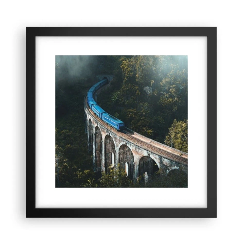 Poster in een zwarte lijst - Neiging tot natuur - 30x30 cm