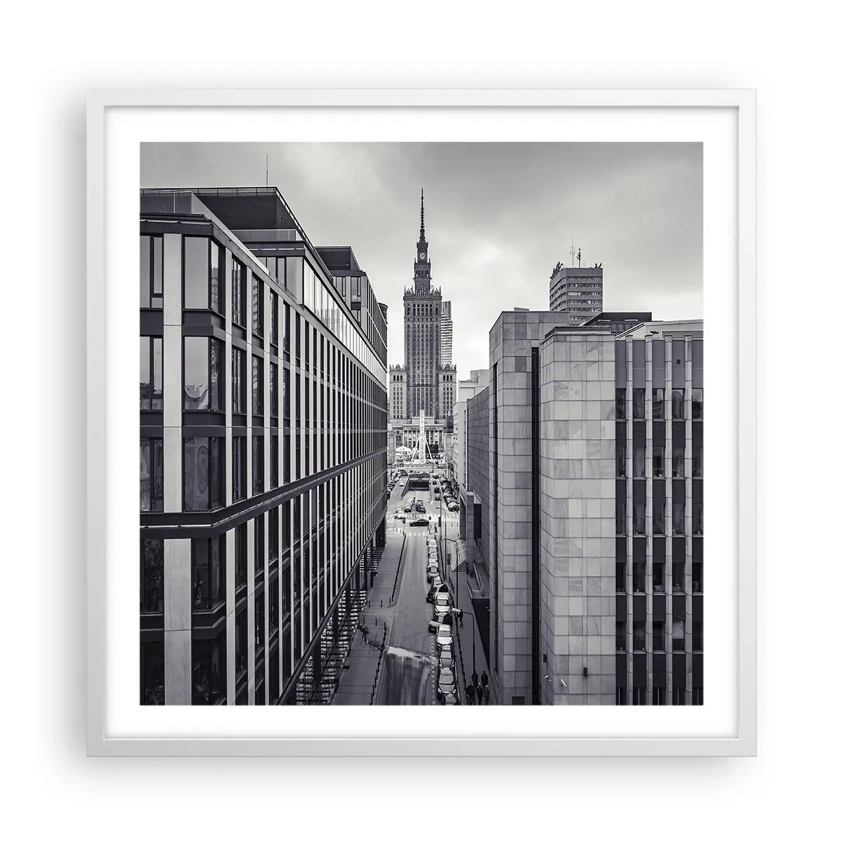 Poster in een witte lijst - Warschau vallei - 60x60 cm