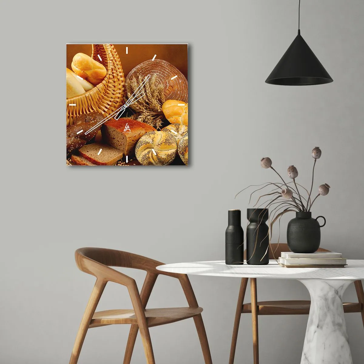 Wandklok - Klok - We kwamen er weer mee weg - 30x30 cm