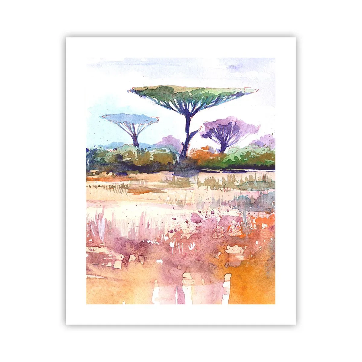 Poster - Savanne kleuren - 40x50 cm