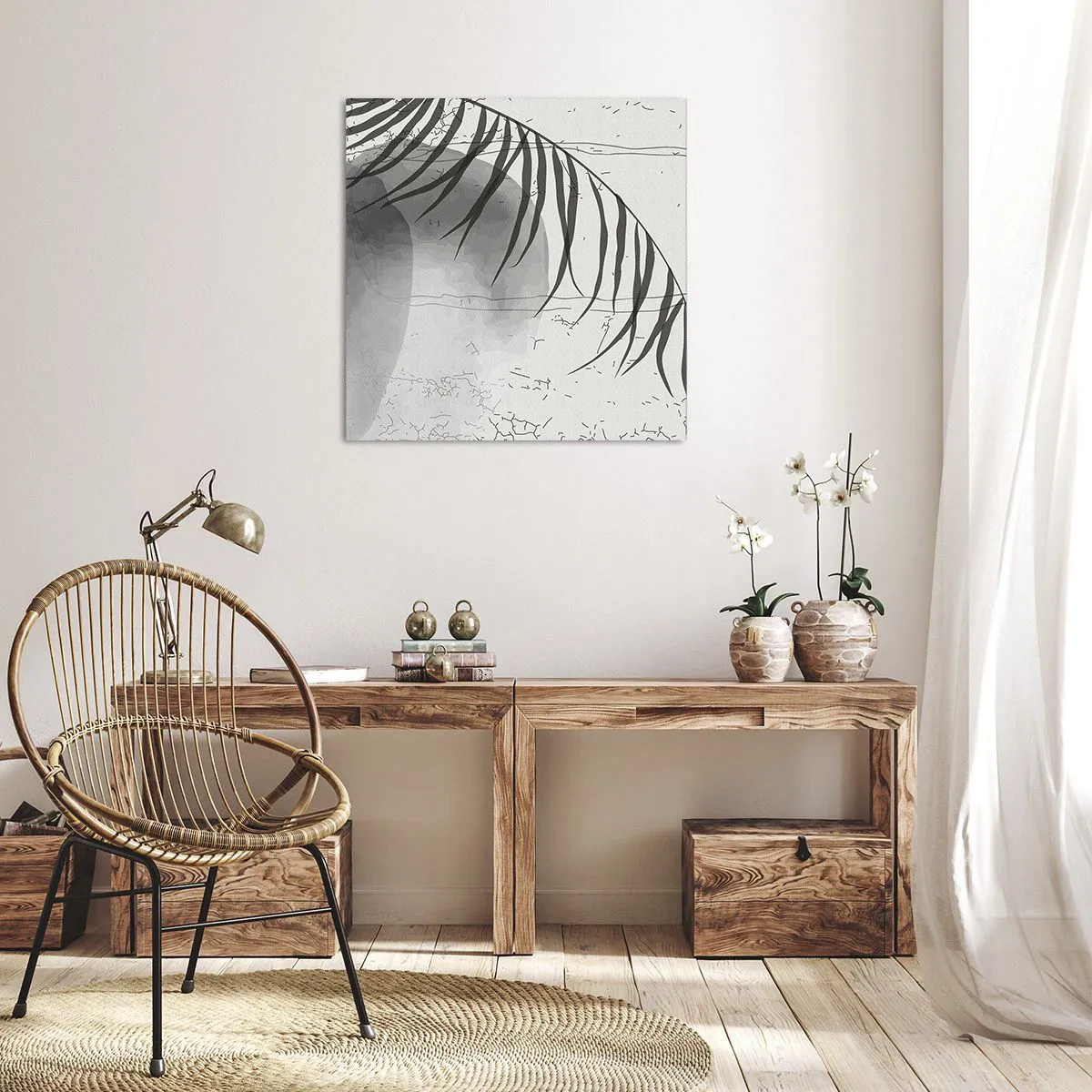 Schilderen op canvas - Het subtiele exotisme van de natuur - 30x30 cm