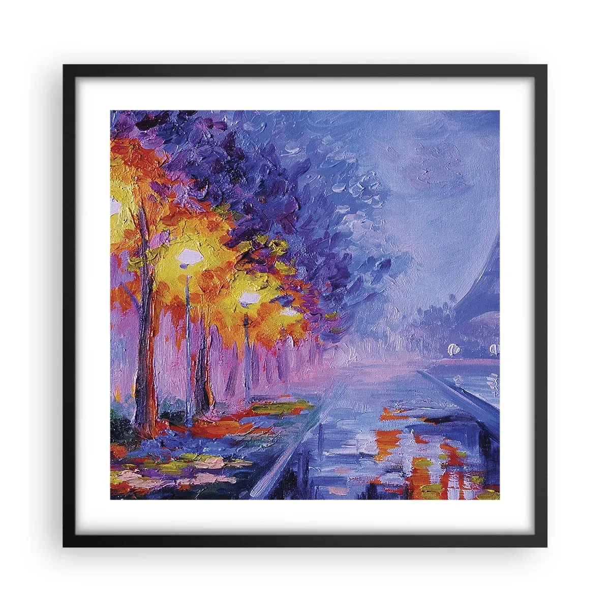 Poster in een zwarte lijst - Een droomwandeling - 50x50 cm