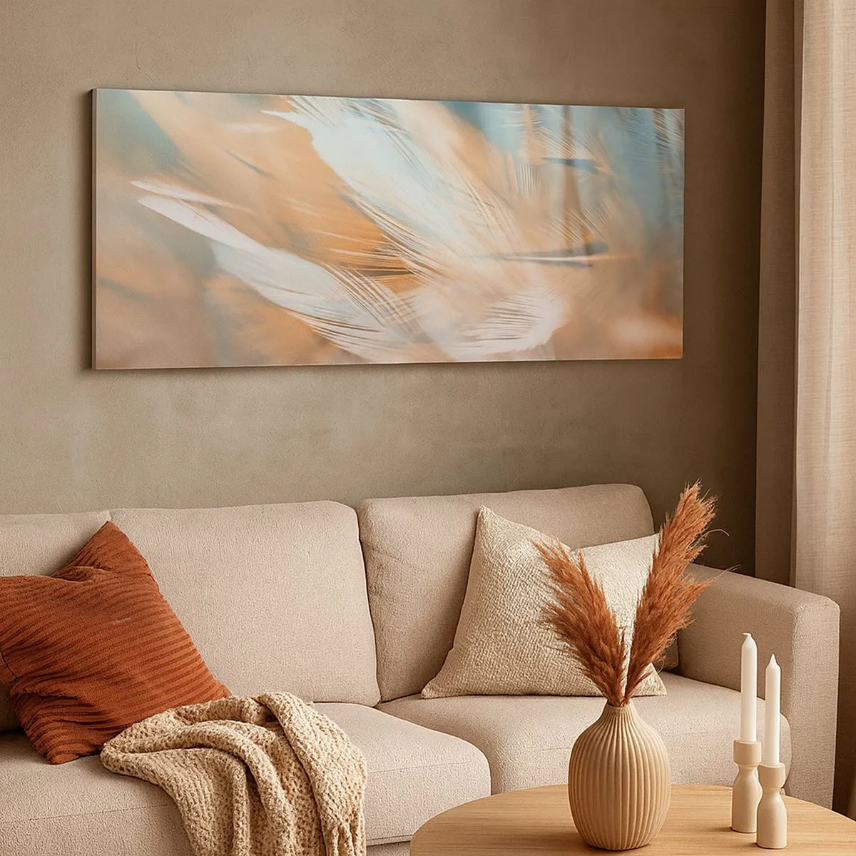 Schilderen op canvas - In het land van zachtheid - 100x40 cm