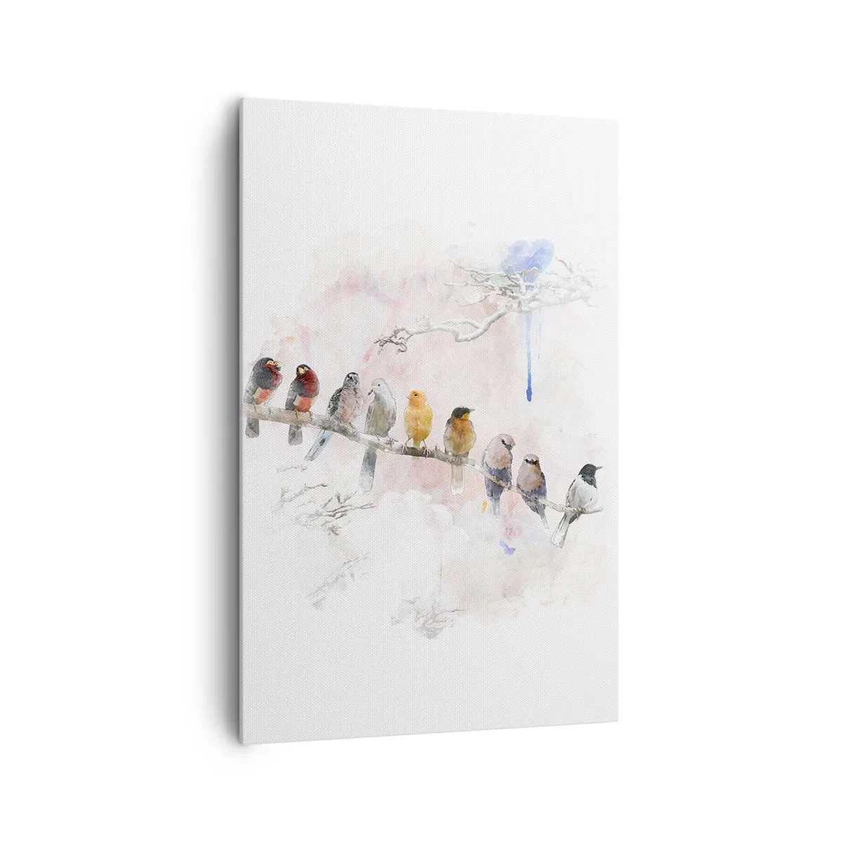 Schilderen op canvas - Gevleugelde ontmoeting - 80x120 cm