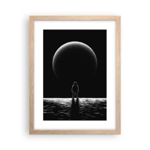 Een poster in een licht eiken lijst - Oog in oog - 30x40 cm