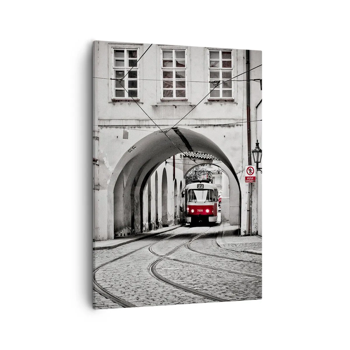 Schilderen op canvas - Door het doolhof van de stad - 50x70 cm