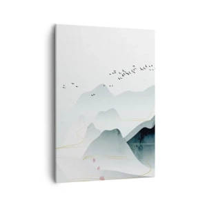 Schilderen op canvas - Over de toppen - 50x70 cm