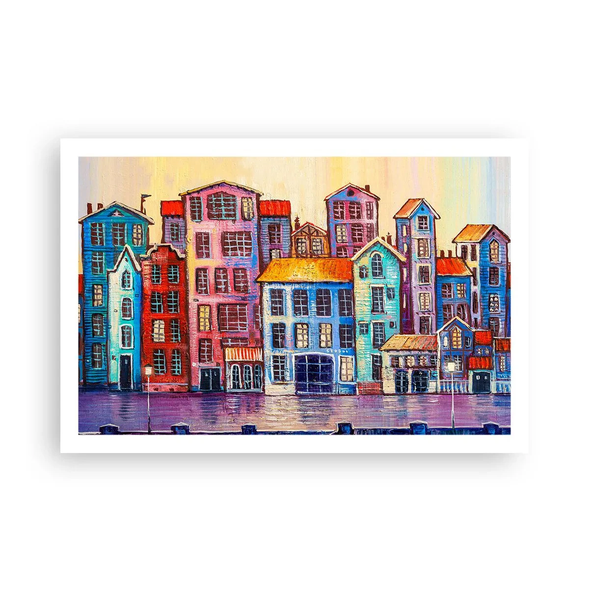 Poster - Een stad als uit een sprookje - 91x61 cm