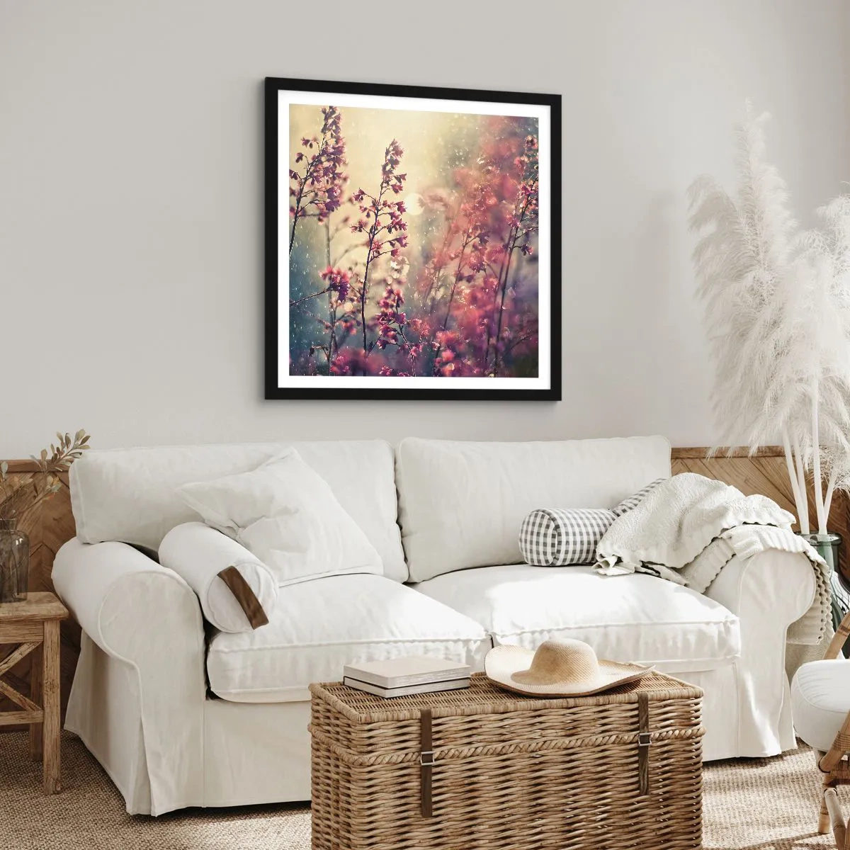 Poster in een zwarte lijst - Geheime Tuin - 60x60 cm